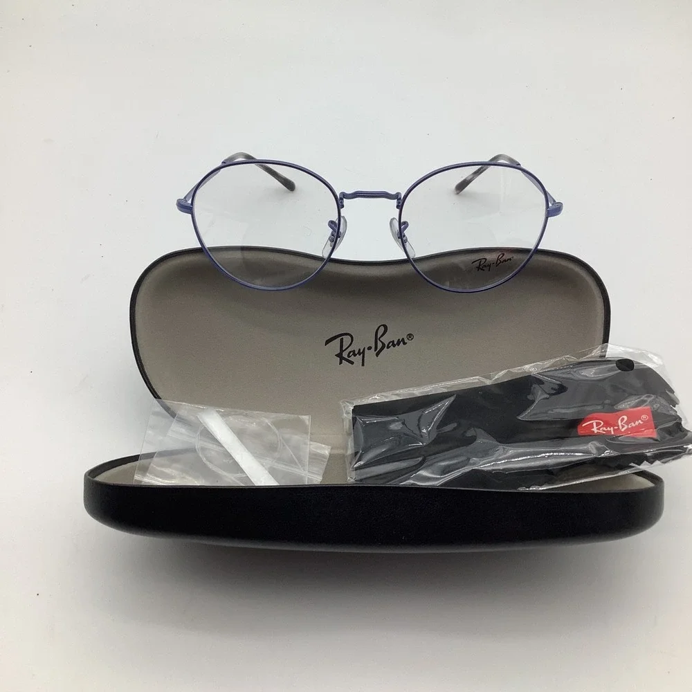 Ray Ban Eyeglasses Blue Oval‎ Frames RB 3582V 3071 51-20-140 Authentic Eyewear